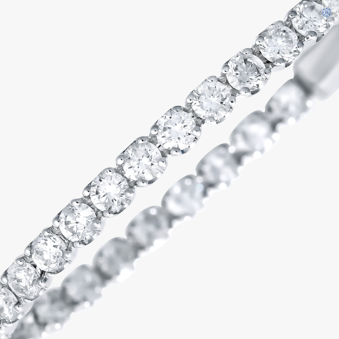 Diamant Creolen in Weißgold