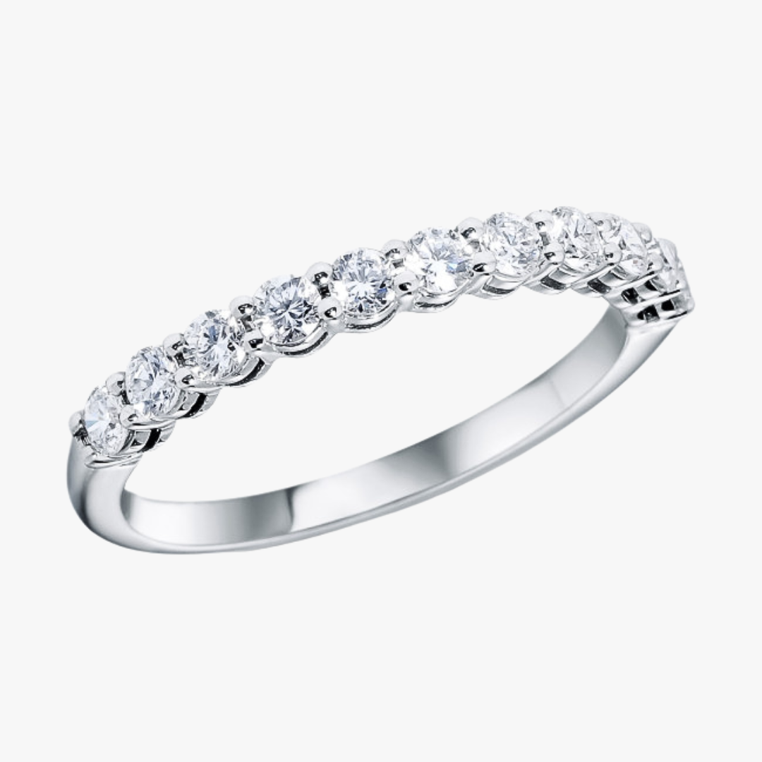 Memoryring 14kt Weißgold mit Lab-Grown Diamanten ab 0.50ct