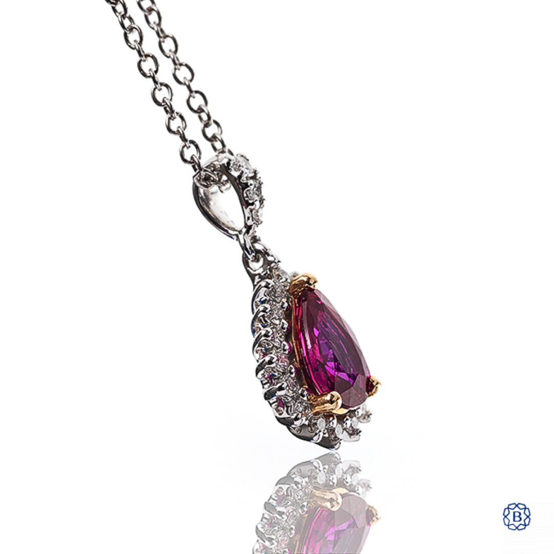Barrys Juwelier - Halskette mit Diamanten und Rubin