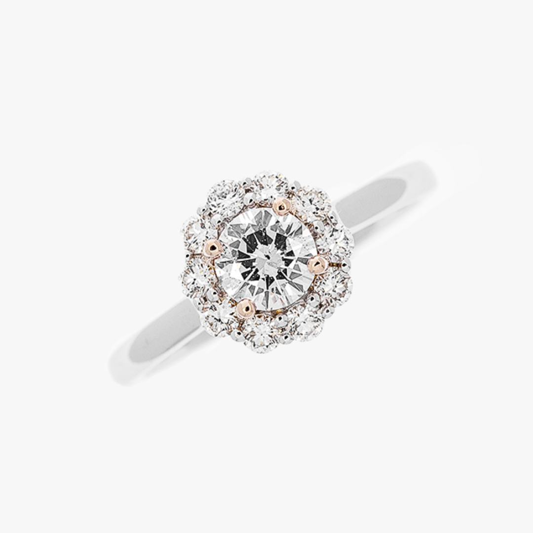 Natürliche Farb Diamanten von Barrys - Pinker Diamant Ring