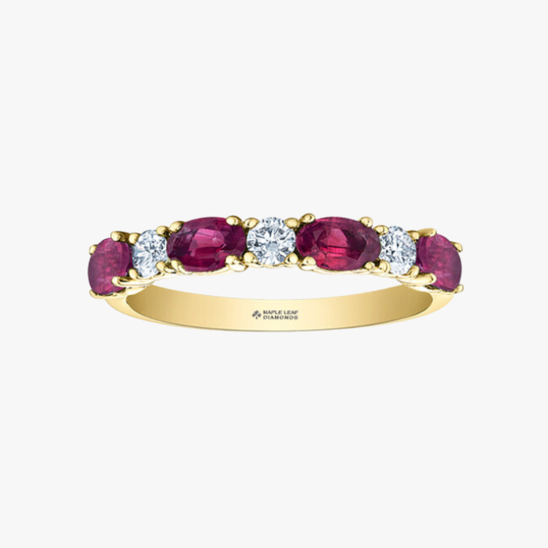 Barrys Juwelier Gelbgold Ring mit Rubin