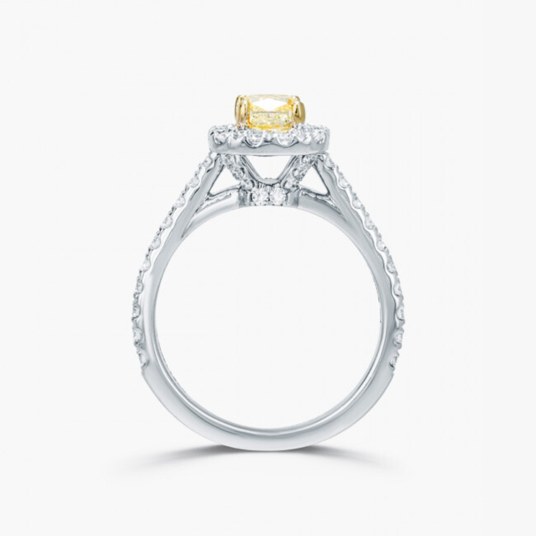 Natürliche Farb Diamanten von Barrys - Gelber Diamant Ring