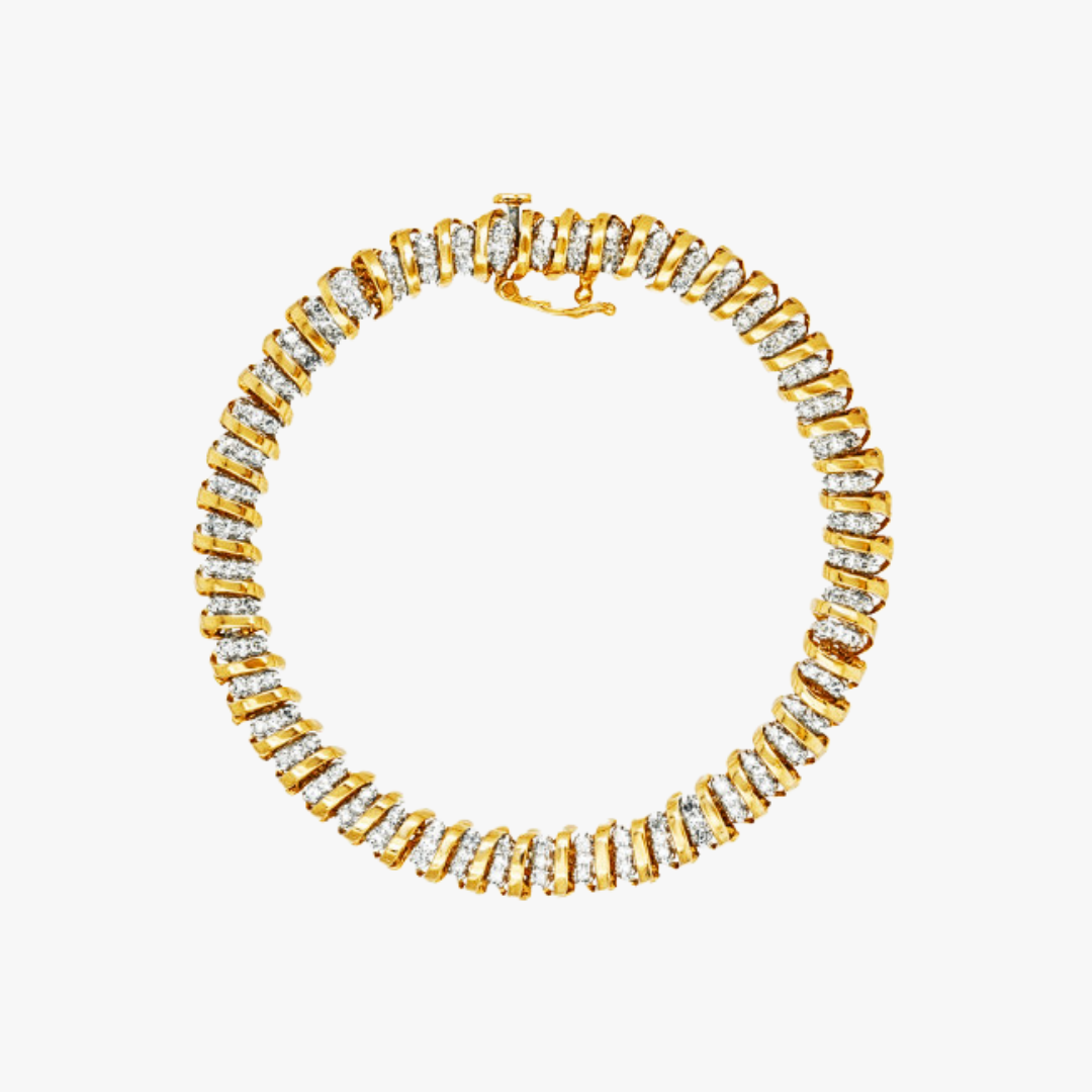 Barry`s Juwelier Tennis Armband aus 18kt Gelbgold mit Diamanten