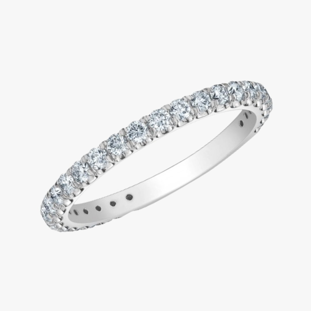 Weddingband Lab-grown in Weißgold