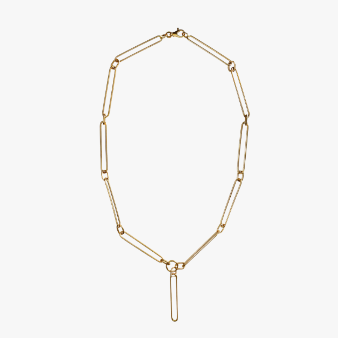 Papierclip Goldkette