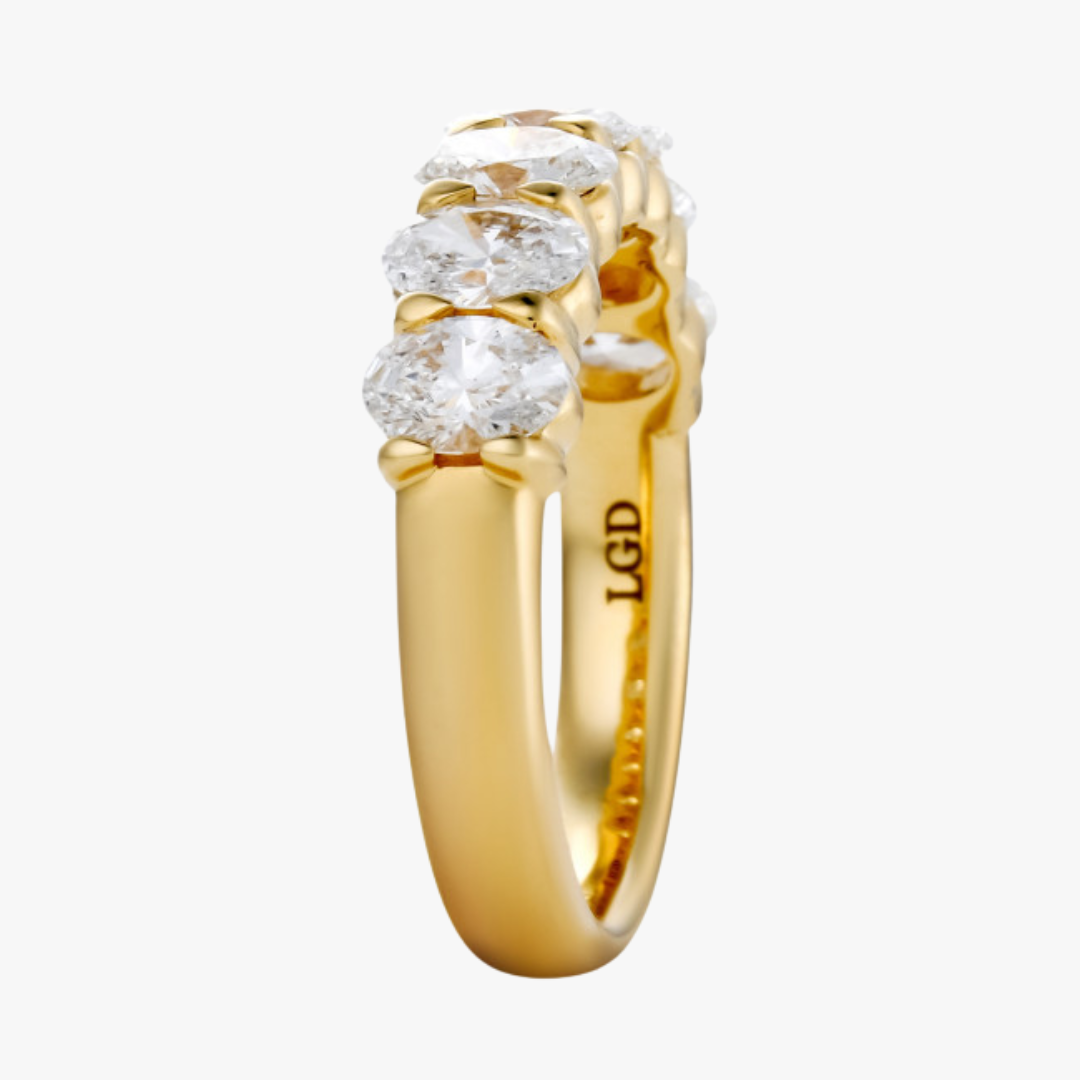 Lab-Grown Diamant Gelbgold Halskette