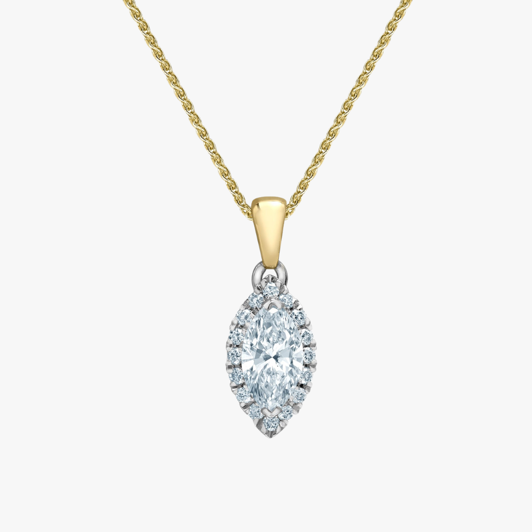 Marquise Diamant Halskette