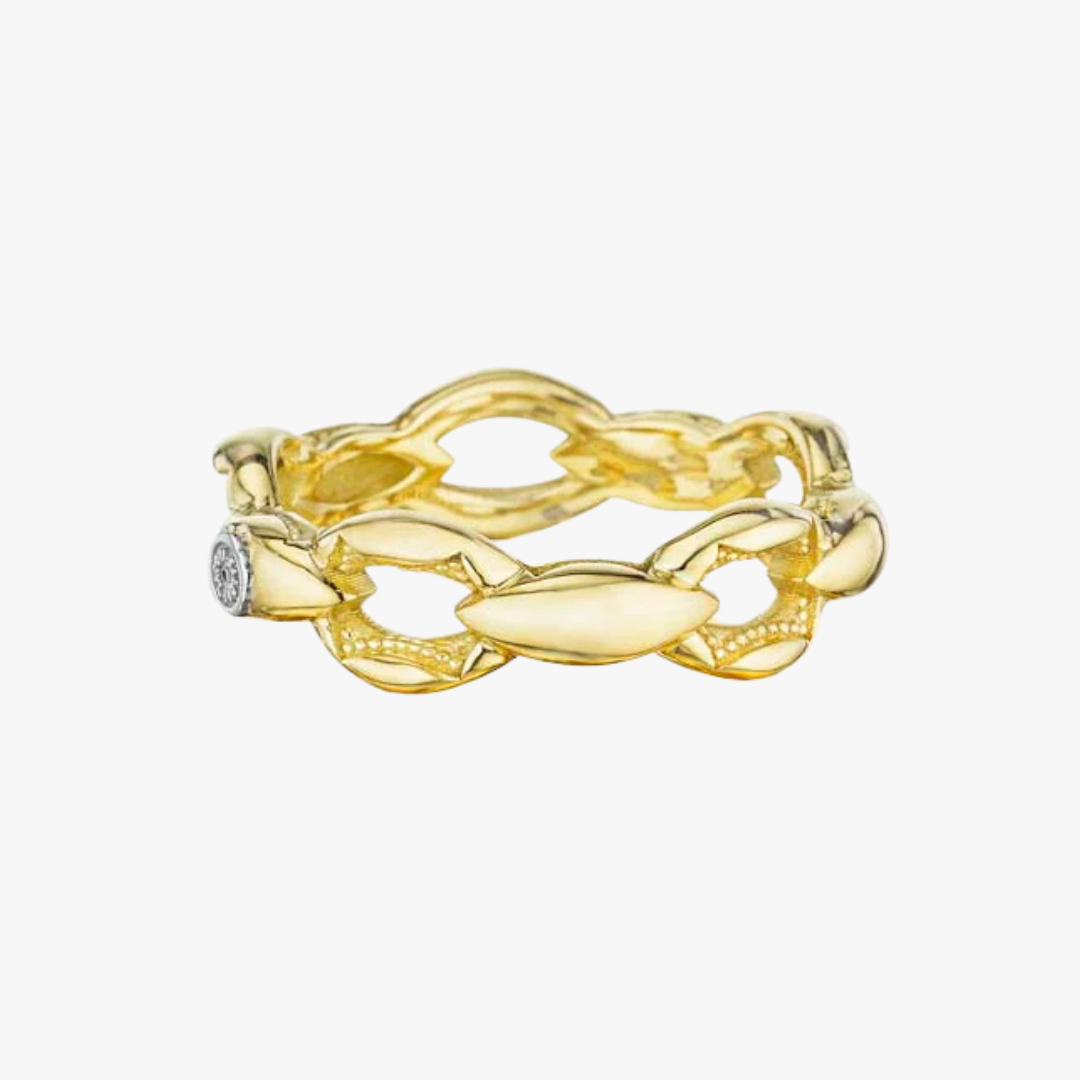 Efeuweg-Ring 18kt Gelbgold und Sterling Silber 925 Tacori