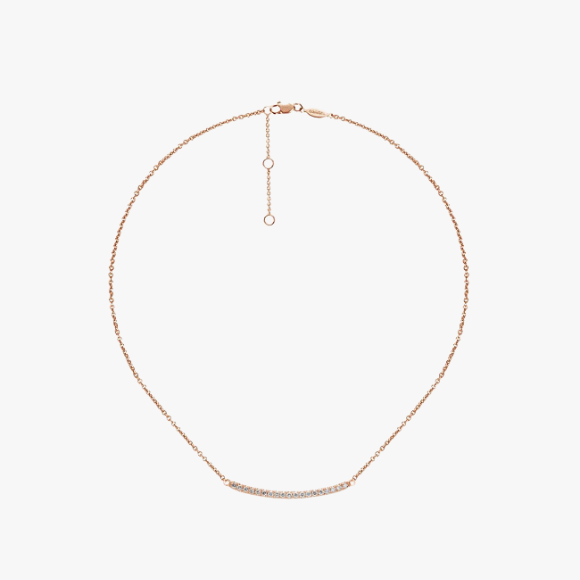 Diamant Halskette in Rosègold