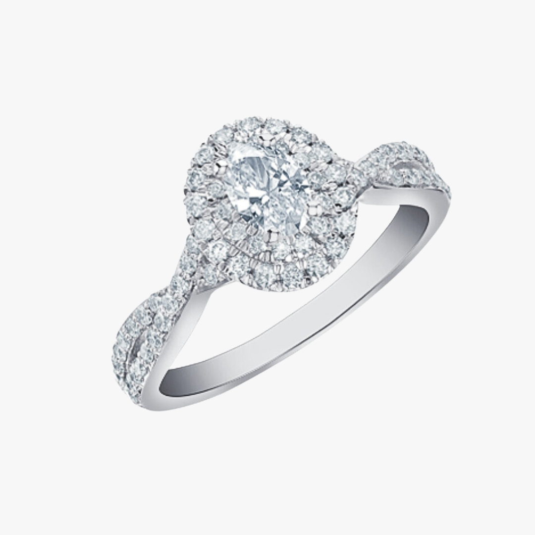 Oval Diamondring Maple Leaf Diamonds