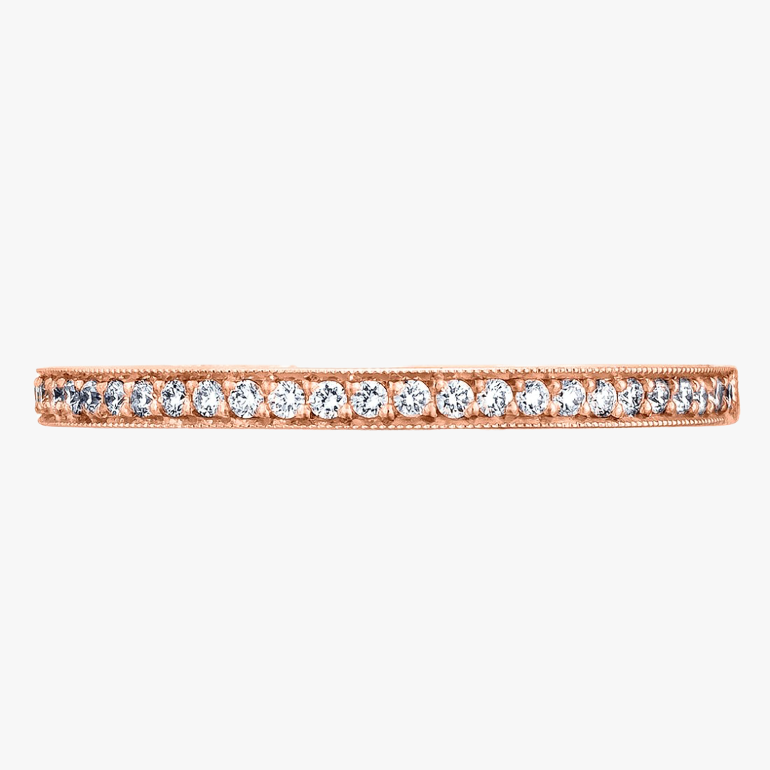 18kt Tacori Weddingband in Rosegold