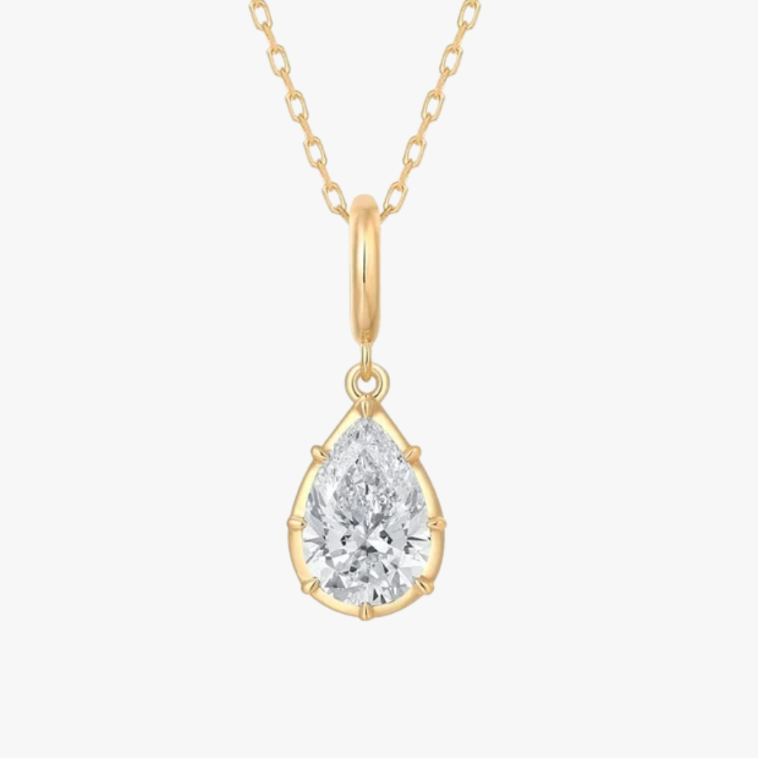 Diamant Anhänger mit tropfen Diamant