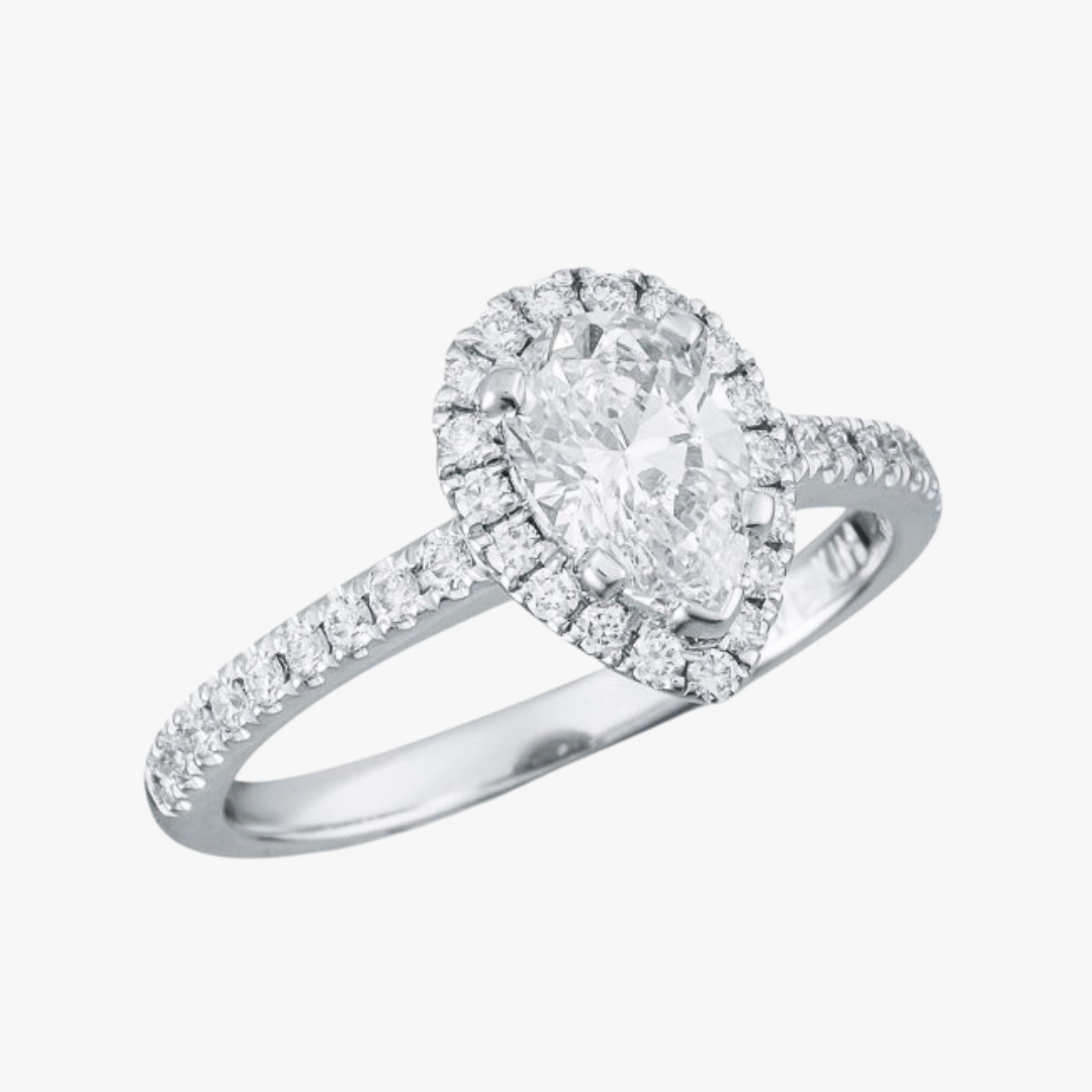 Pear Diamant Verlobungsring