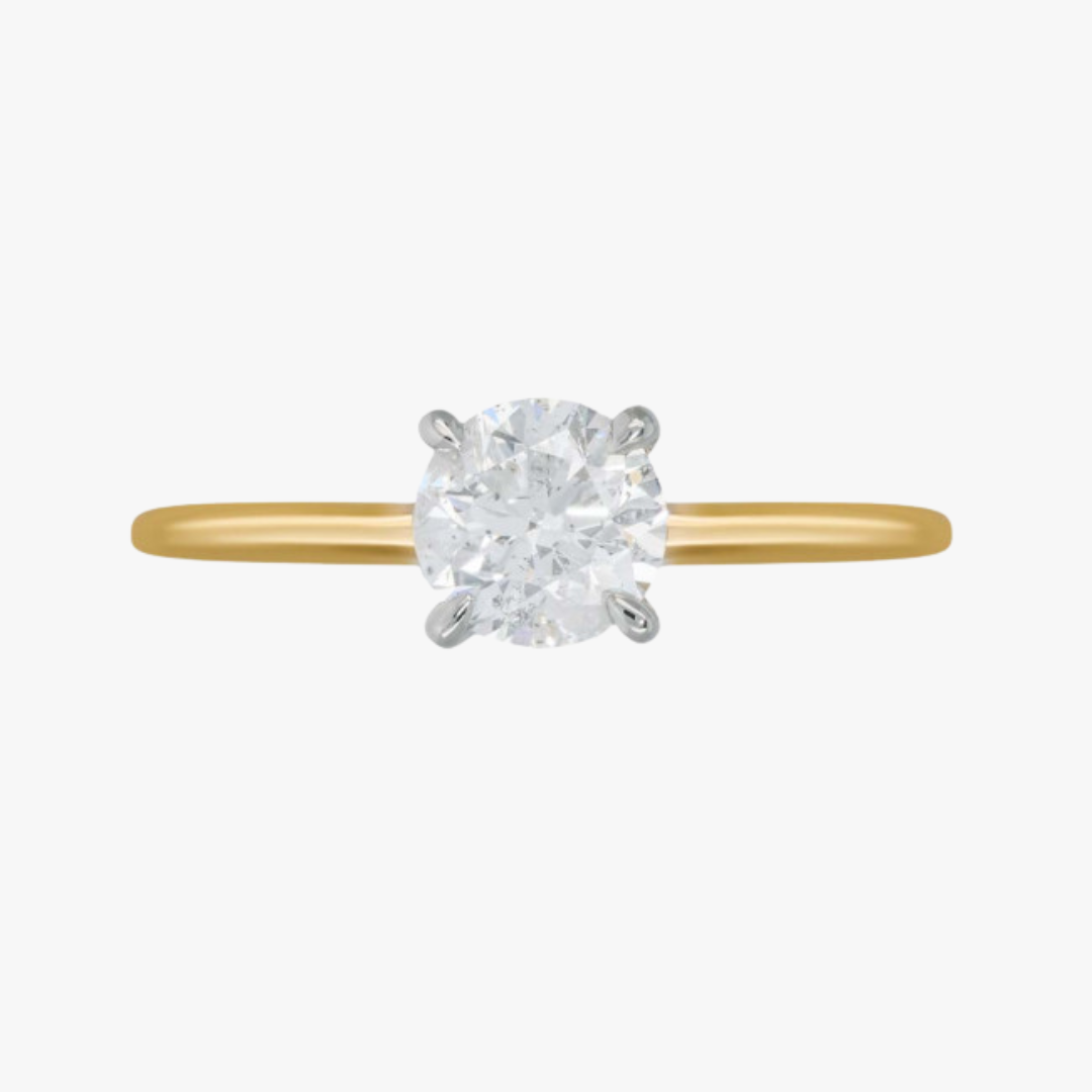 Verlobungsring Gelbgold mit 1.00ct
