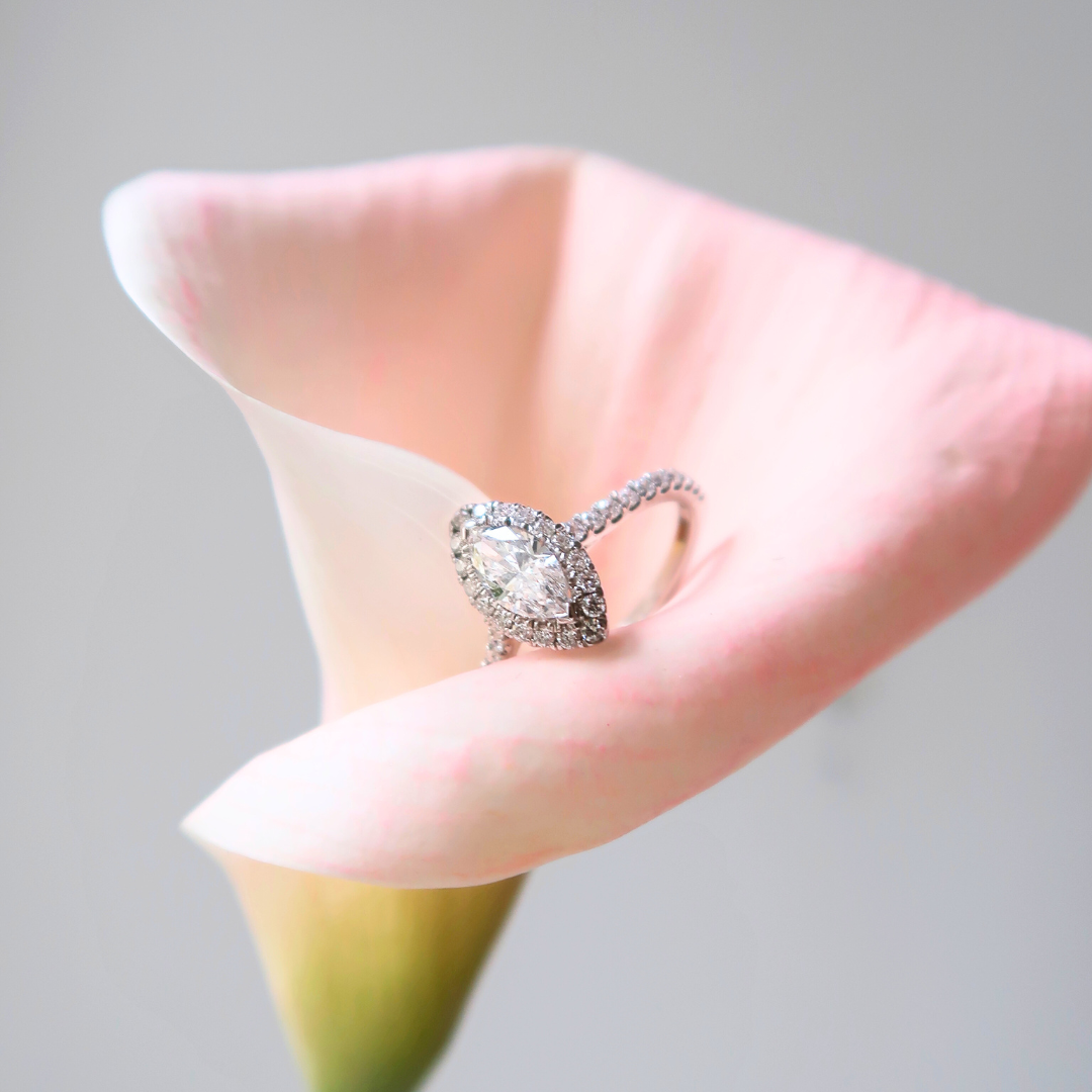 Marquise Diamant Verlobungsring