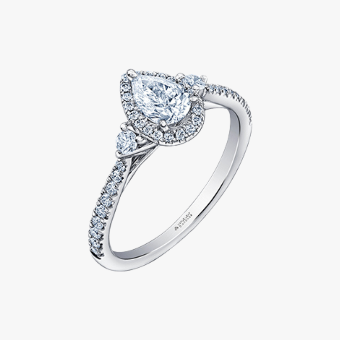 Pear-shape Diamantring