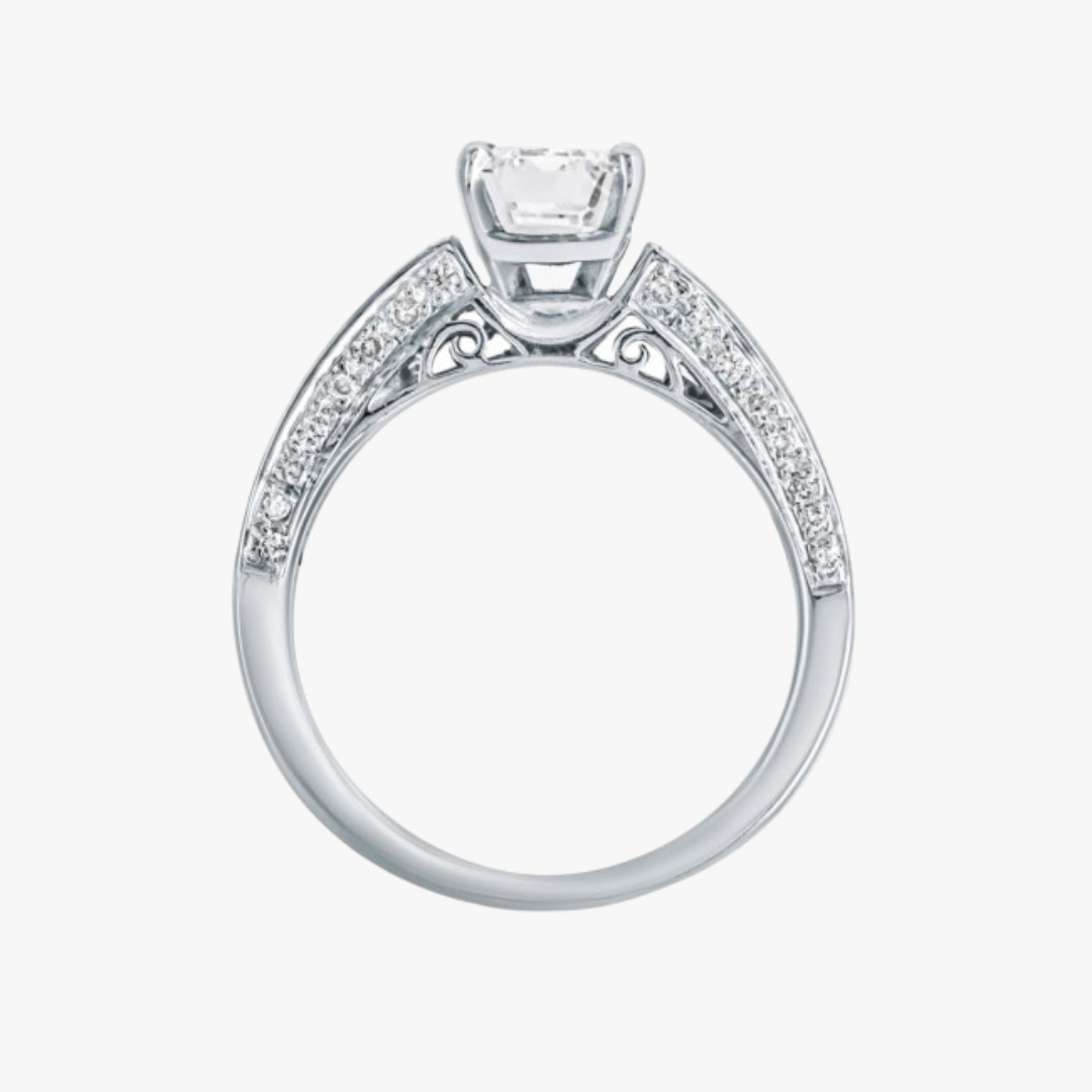 Verlobungsring 18kt Weißgold mit 2.18ct Lab-Grown Diamant