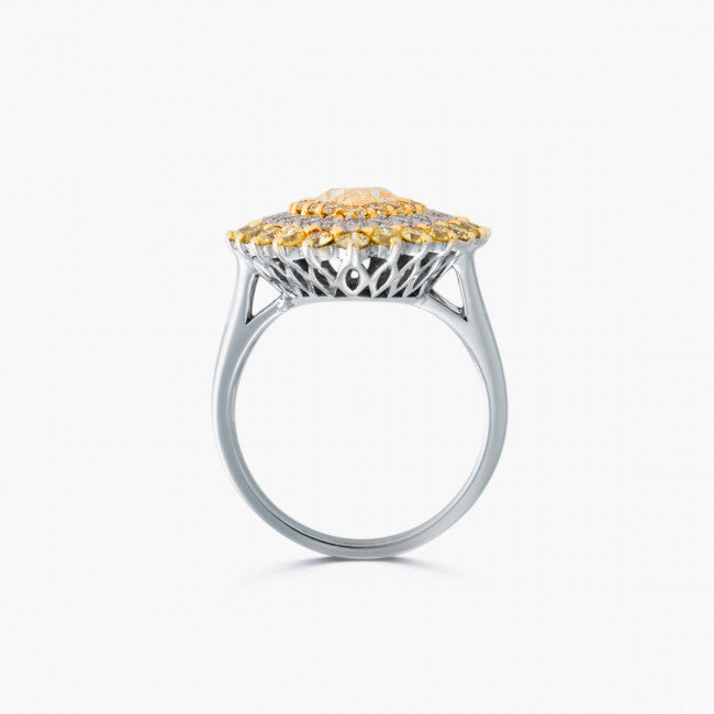 Barrys Juwelier Diamant Ring mit gelben Diamanten