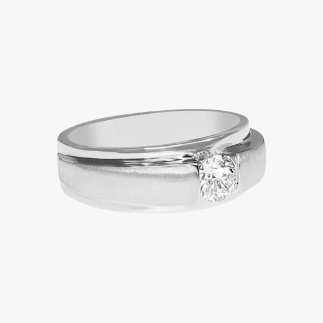 Herrenring Maple Leaf Diamond Weddingband