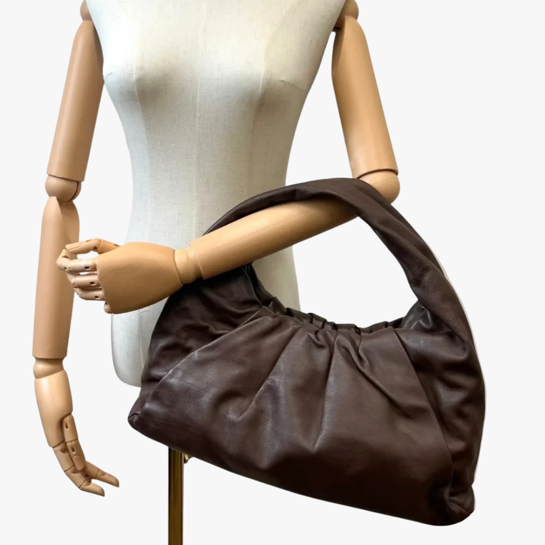 Bottega Veneta Kalbleder braune Schultertasche