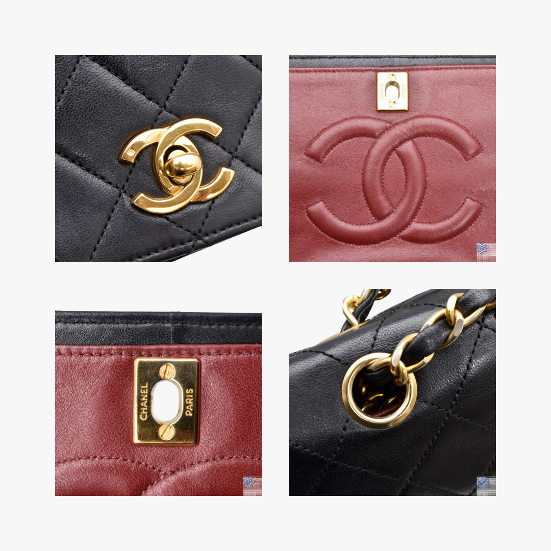 Chanel Vintage Single Flap schwarz