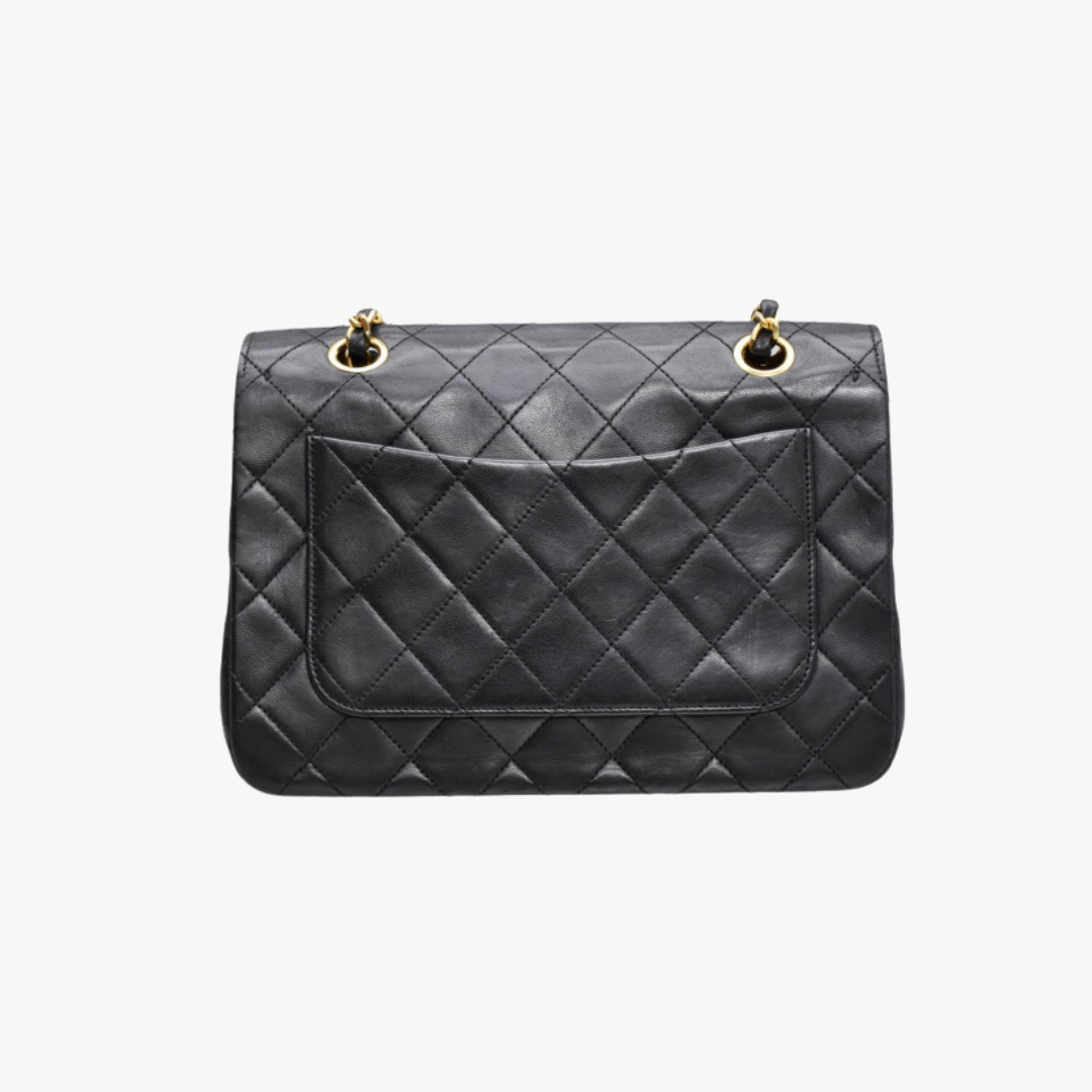 Chanel Vintage Single Flap schwarz