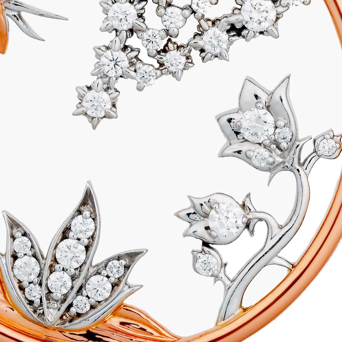 Barrys Juwelier - Halskette Rosè- und Weißgold mit kanadischen Diamanten