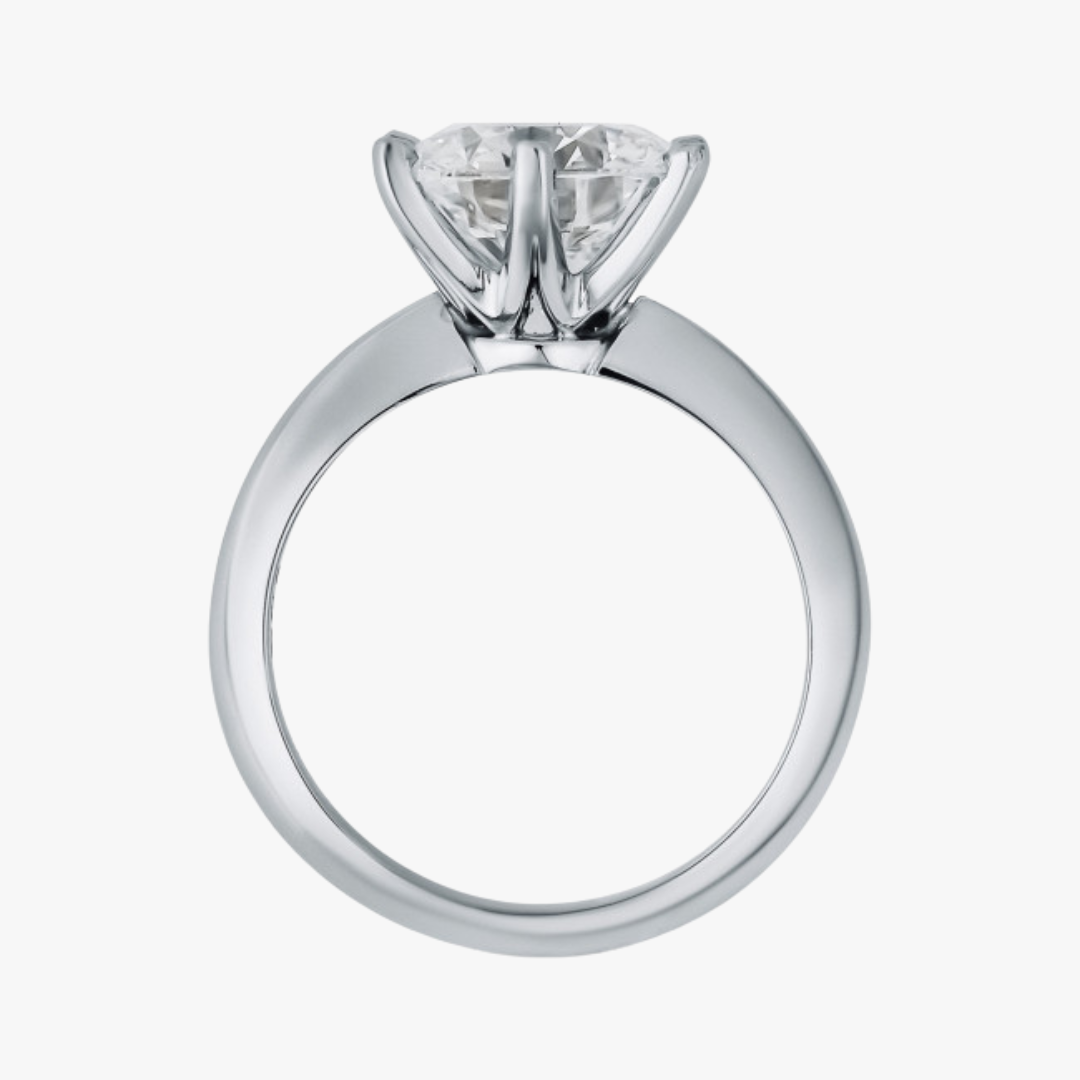 Verlobungsring "NEW YORK" 14kt Weißgold mit 4.01ct Lab-Grown Diamant