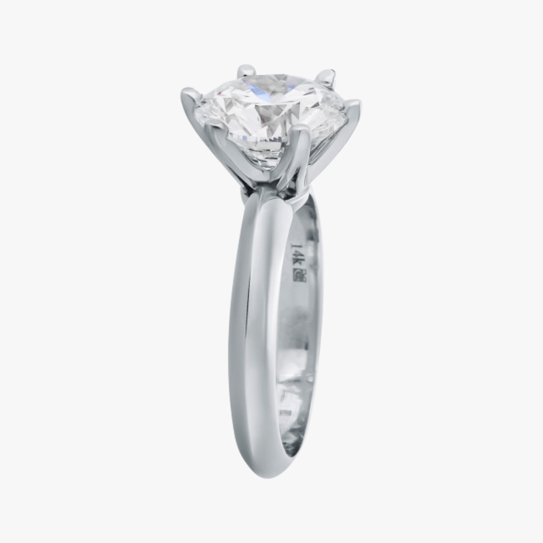 Verlobungsring "NEW YORK" 14kt Weißgold mit 4.01ct Lab-Grown Diamant