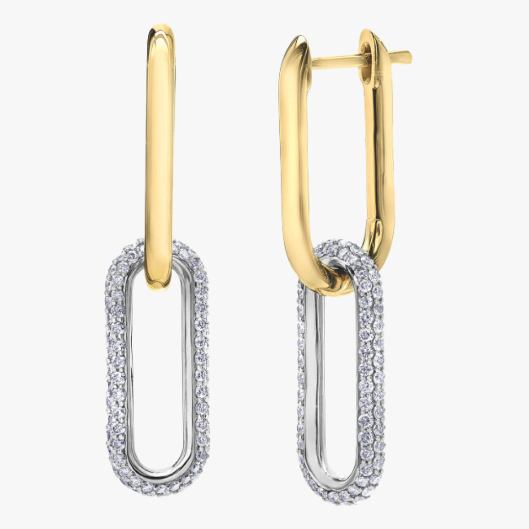 Barrys Juwelier Diamant Ohrringe in Gelbgold