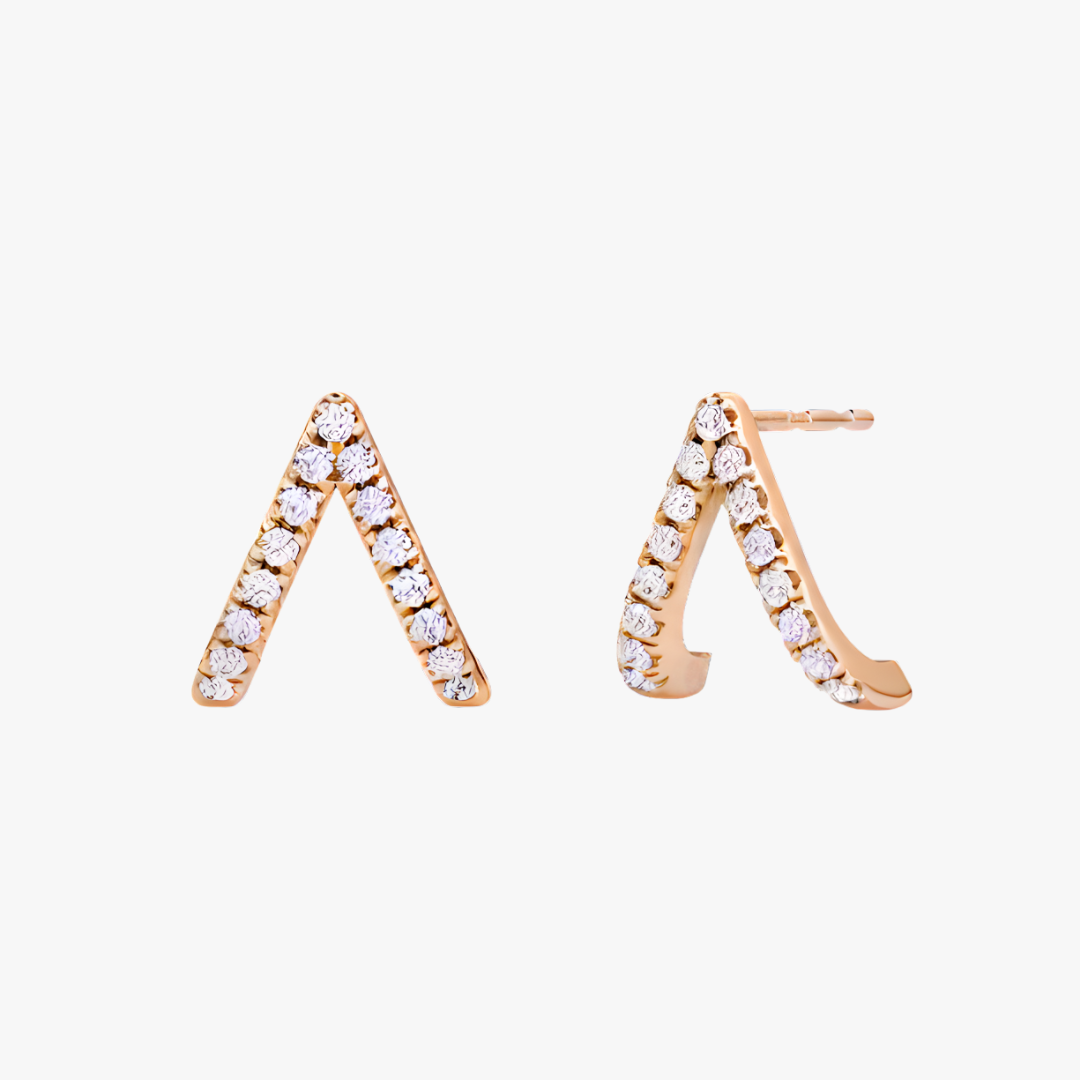 Rosegold Diamant Ohrstecker