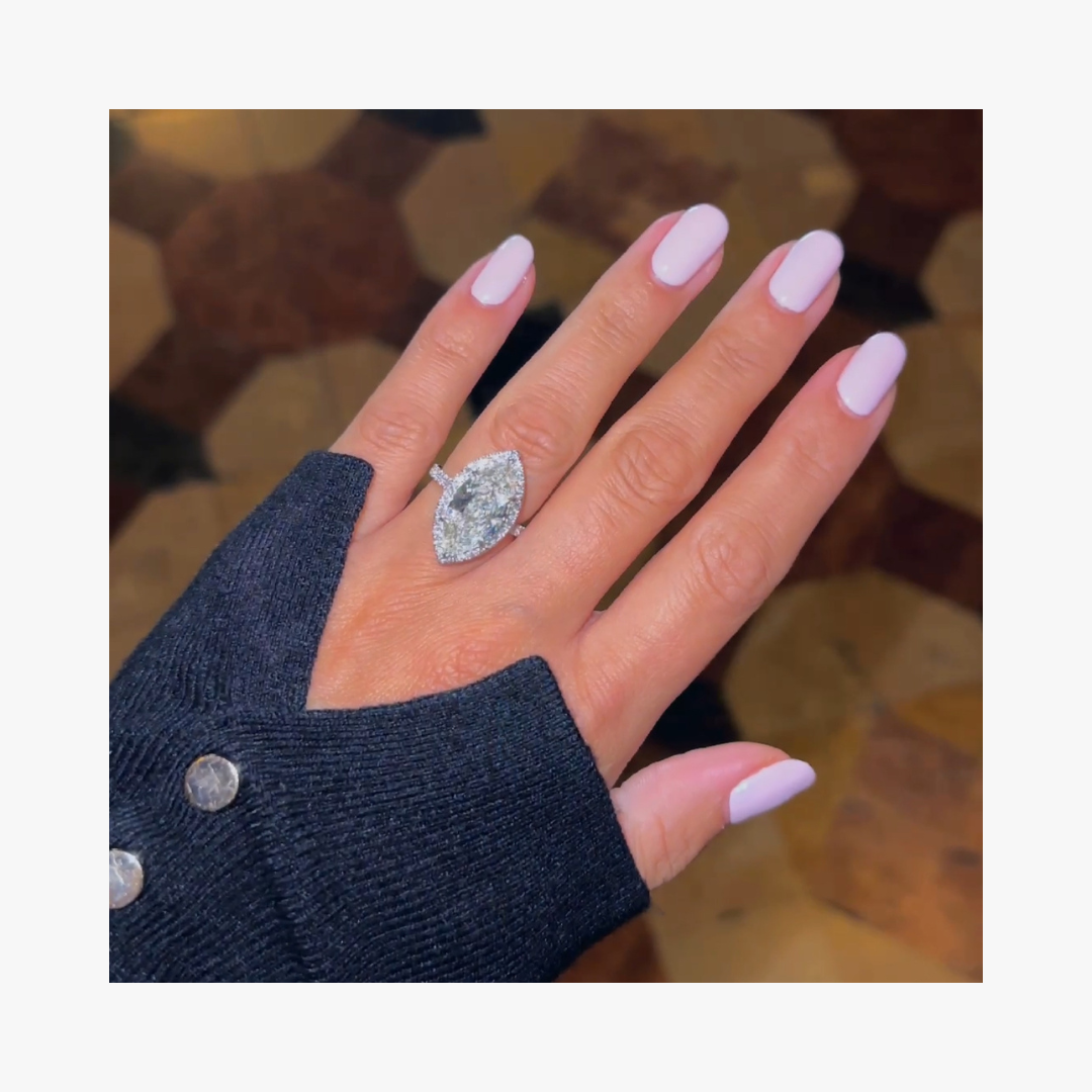 4.95carat Marquise Diamantring