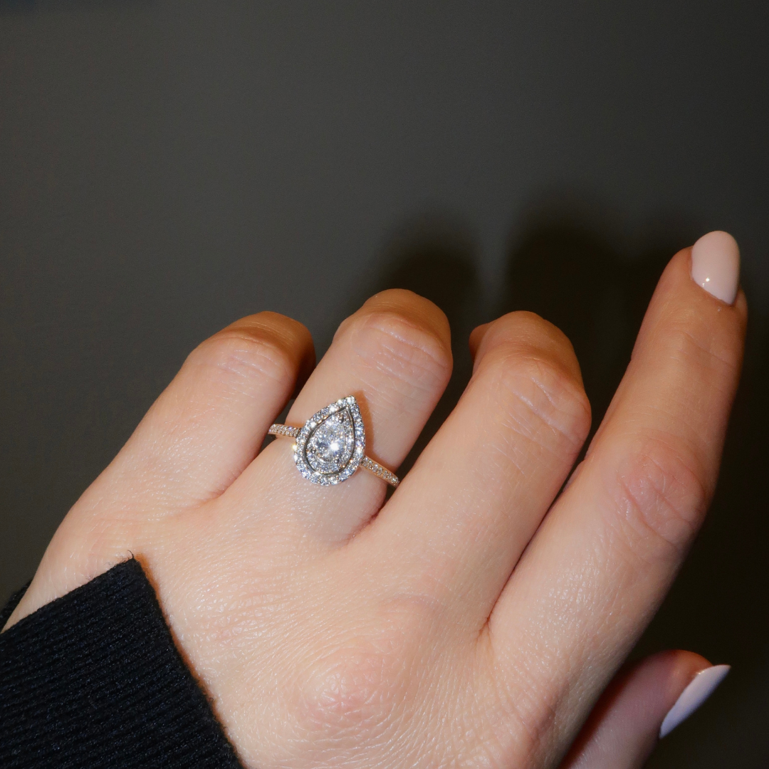 Pear-shape Diamant Verlobungsring