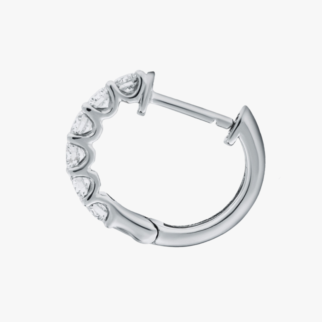 Diamant Hoops mit Labor Diamanten