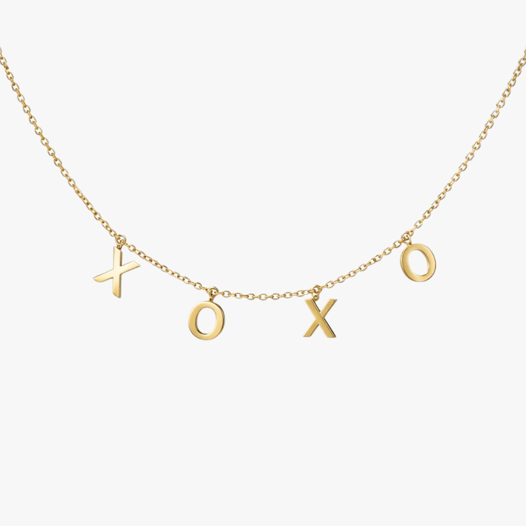 Gelbgold Halskette XOXO