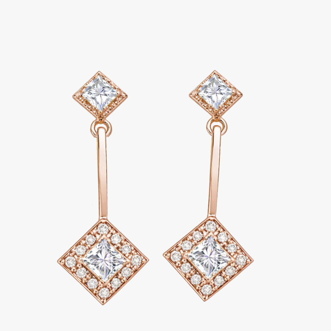Rosegold Diamant Ohrringe