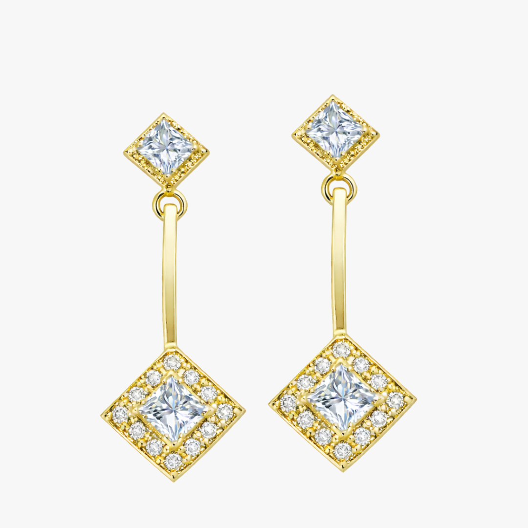 MLD Ohrringe Diamant in Gelbgold 