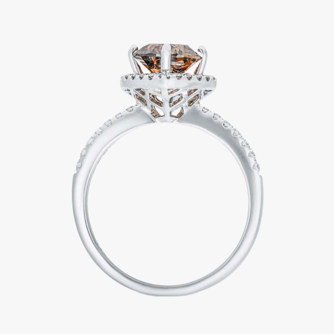 Barrys Juwelier - Natürliche Farb Diamanten - Fancy brown diamond ring 