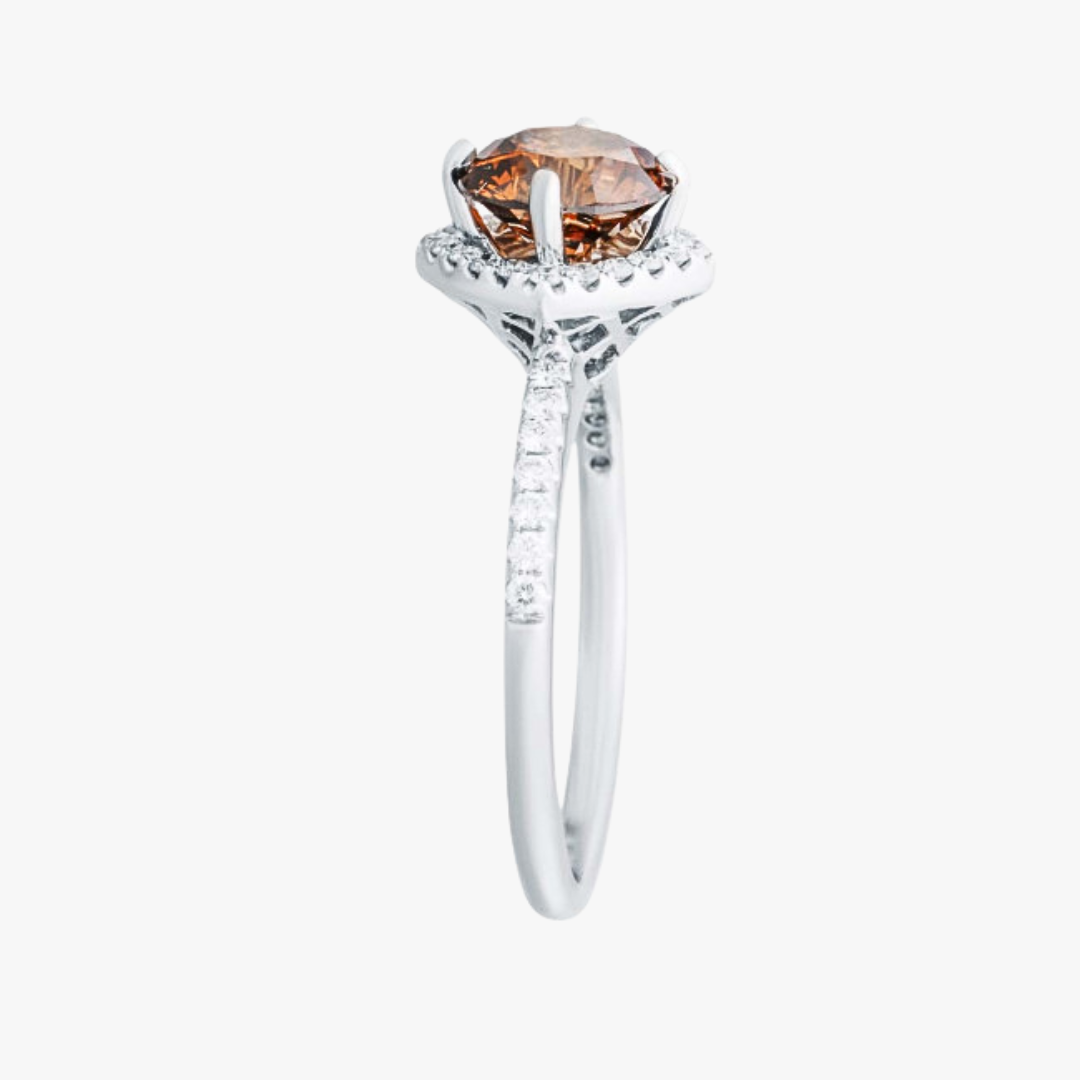 Barrys Juwelier - Natürliche Farb Diamanten - Fancy brown diamond ring 