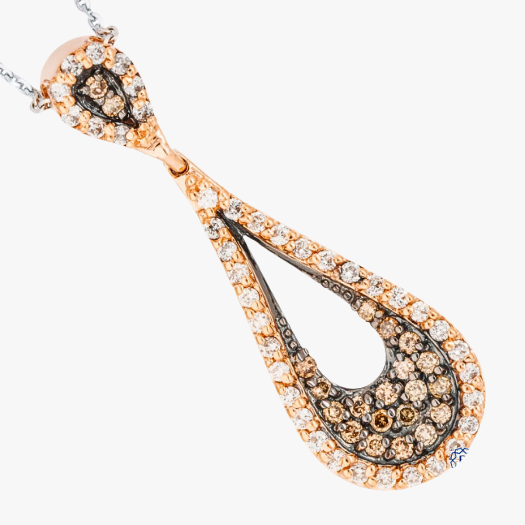 Barrys Juwelier - Halskette Rosè- und Weißgold mit kanadischen Diamanten