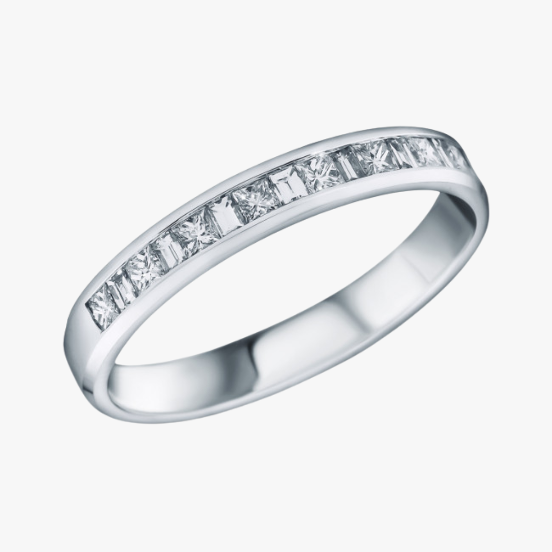 Diamant Memoryring Vorderansicht