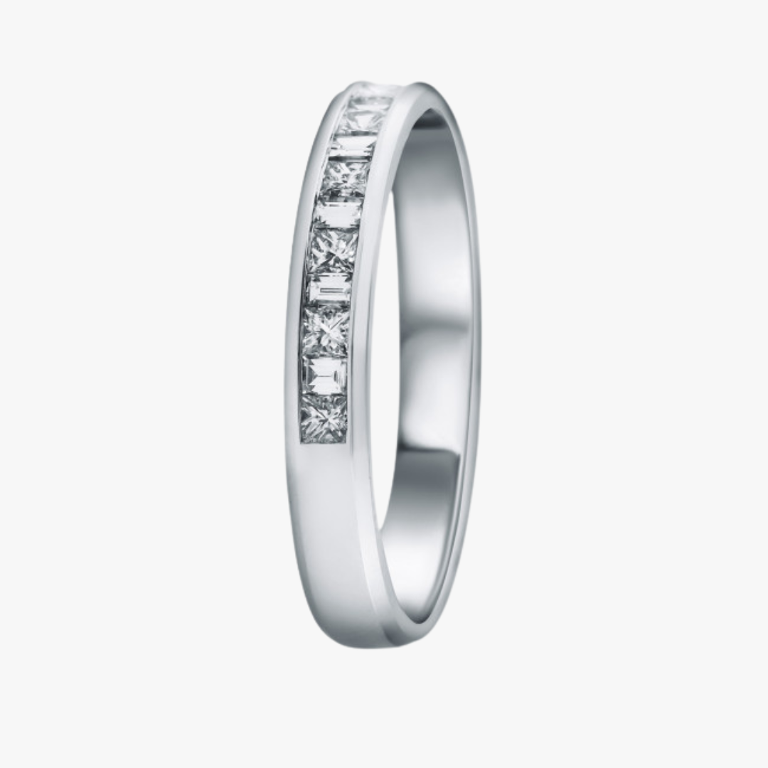 Diamant Memoryring seitenansicht