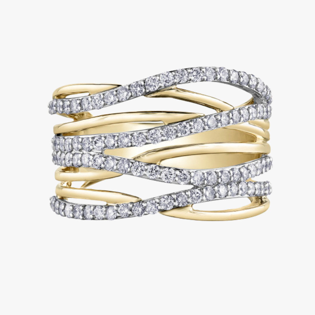 Barrys Juwelier - Gelbgold und Diamanten Ring mit Zertifikat kaufen 