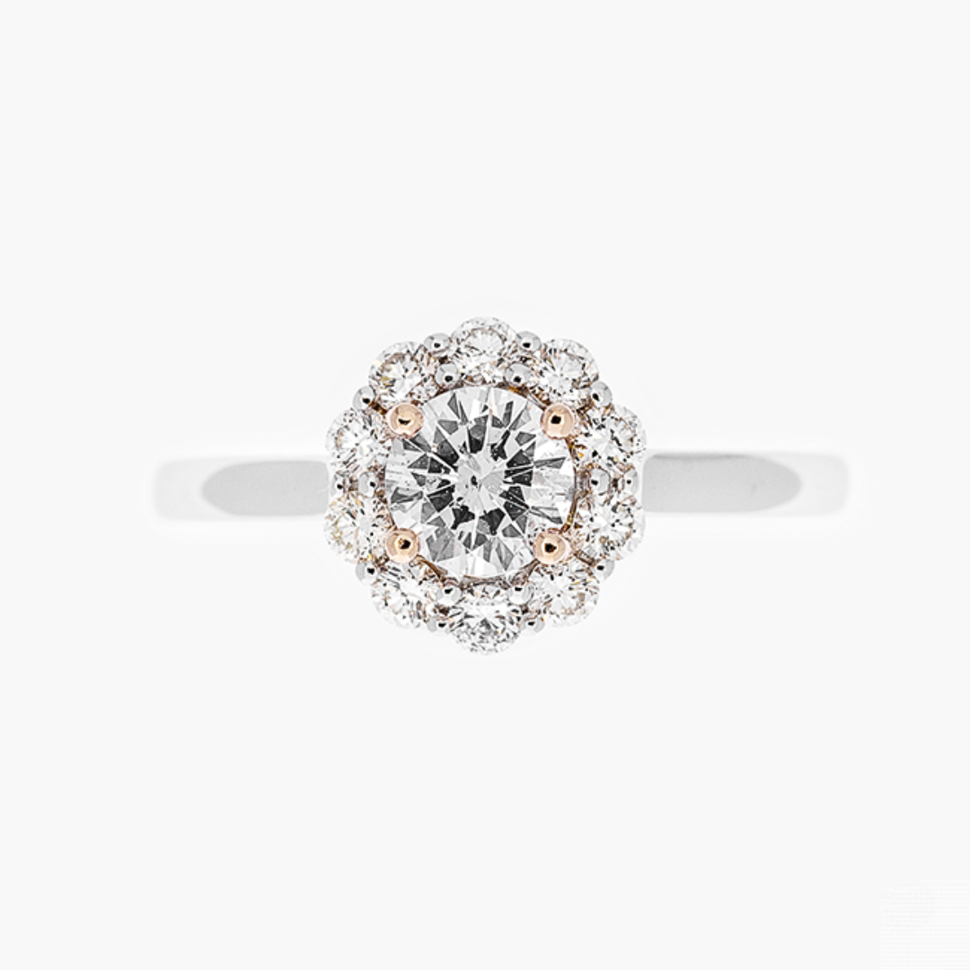 Natürliche Farb Diamanten von Barrys - Pinker Diamant Ring
