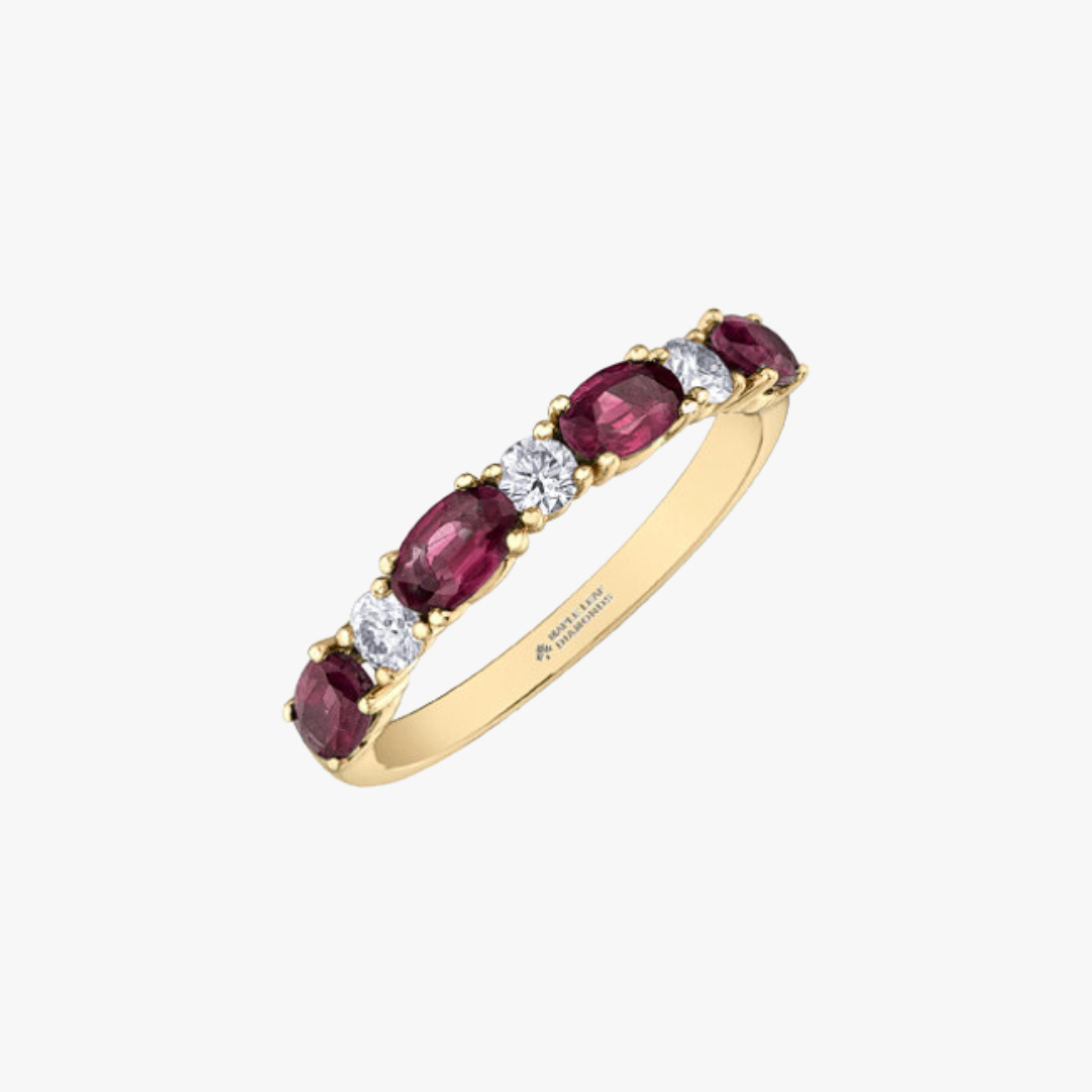 Barrys Juwelier - Gelbgold Ring mit Diamanten & Rubin