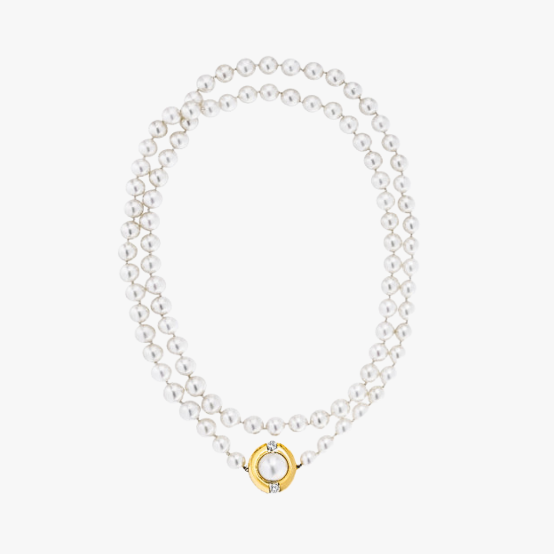 Barrys Juwelier Vintage Schmuck - Halskette aus echten Südsee-Perlen