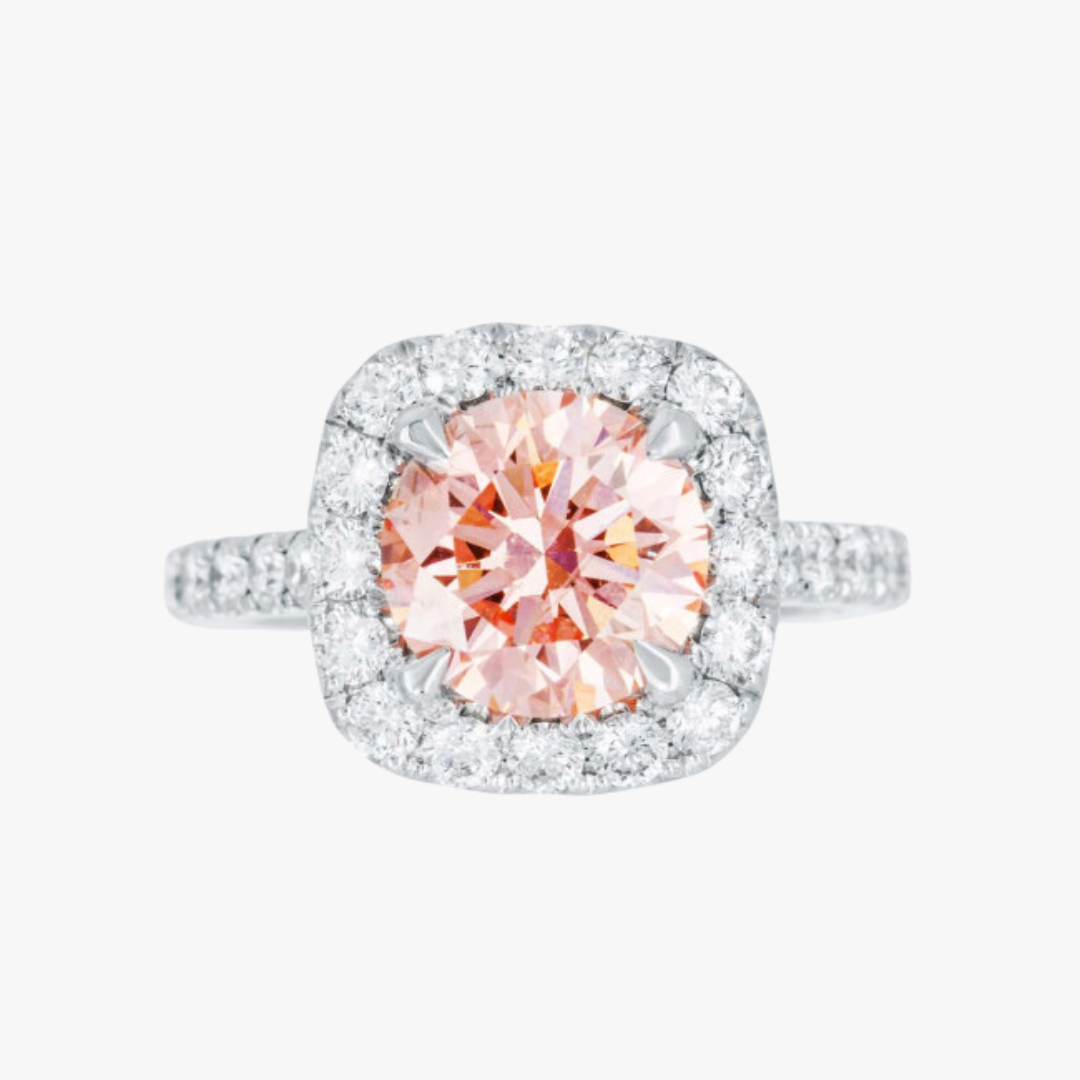 Lab-Grown Pink Diamantring