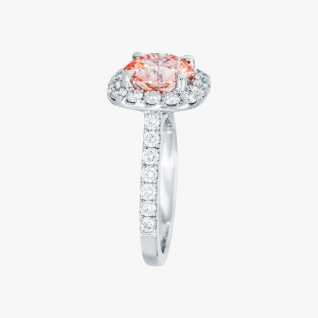 Lab-Grown Pink Diamantring