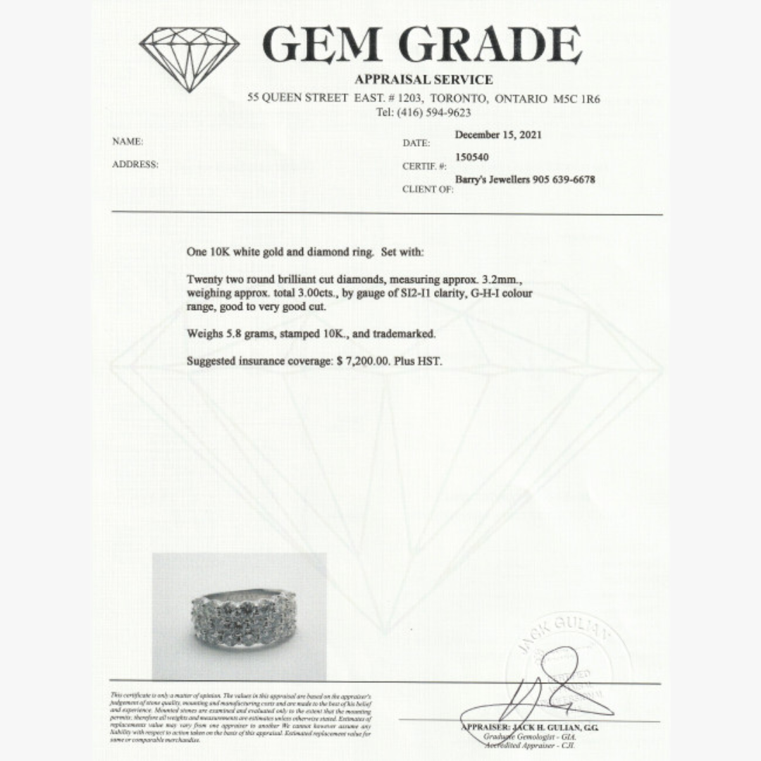 Barrys Juwelier Diamant Ring Zertifikat