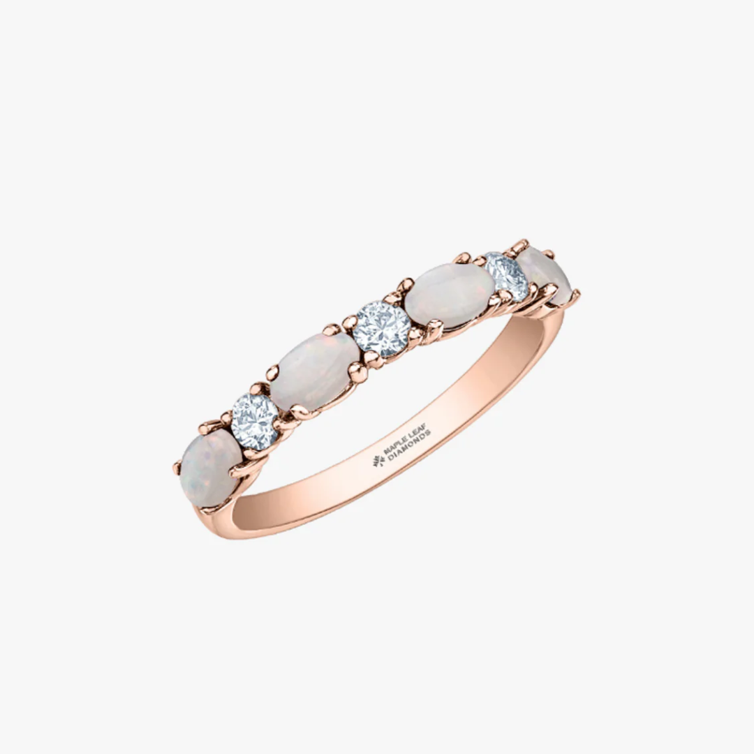 Opal und Diamant Ring in Rosegold Barrys Juwelier